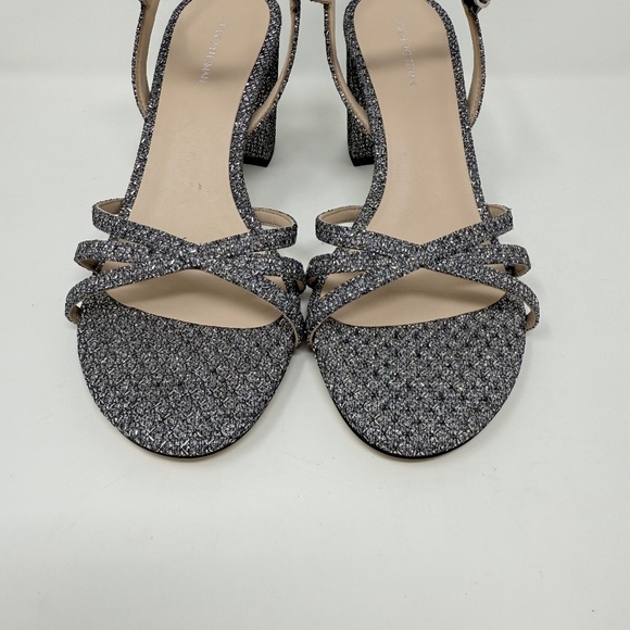 New Stuart Weitzman Starla 75 Block Heel Sandal In Gunmetal Sz 10 - Picture 8 of 12